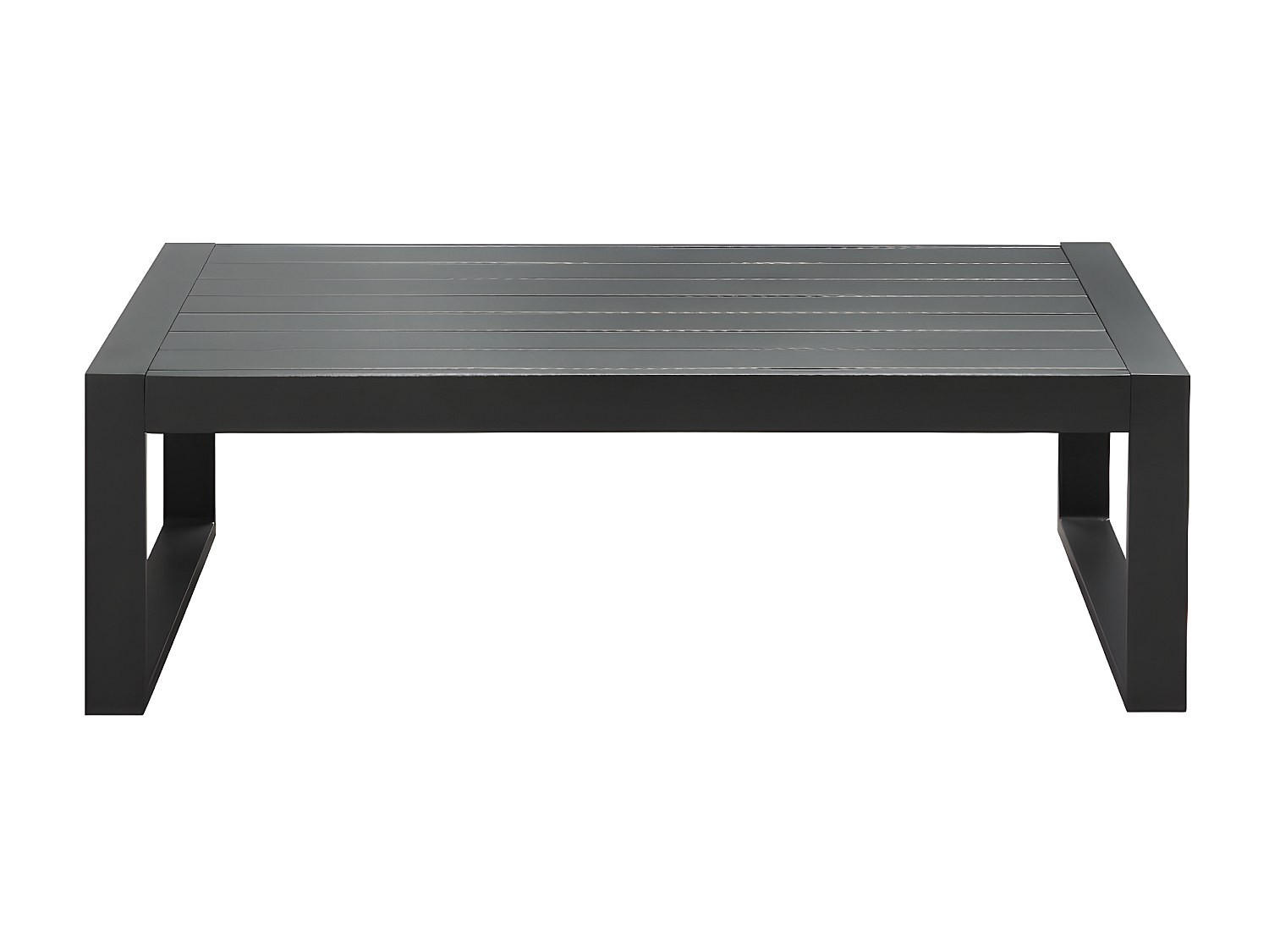 GARTENBEISTELLTISCH - 110 cm x 61.2 cm - Metall - Anthrazitgrau - MOLOKAI - Anthrazit, Metall (61.2/110/35.5cm) - Vente-Unique