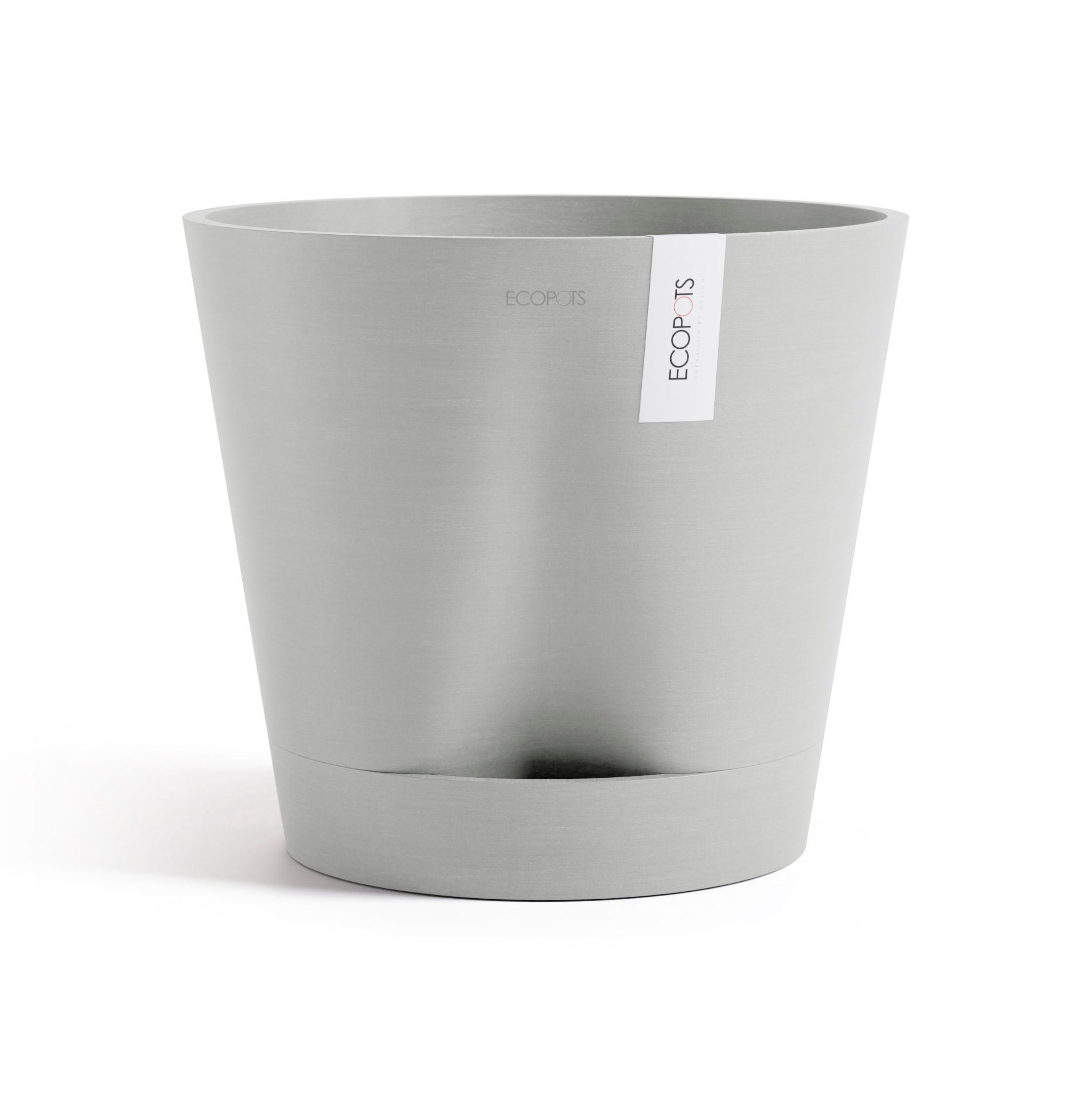 Ecopots Blumentopf Hellgrau 35.7 cm