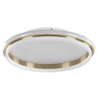 DECKENLEUCHTE Taping 64/64/7 cm - Goldfarben, Metall (64/64/7cm) - Beliani