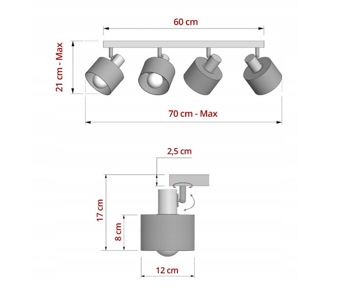 DECKENLEUCHTE Ecru - Beige/Goldfarben, Metall (12/70/21cm) - kiki design