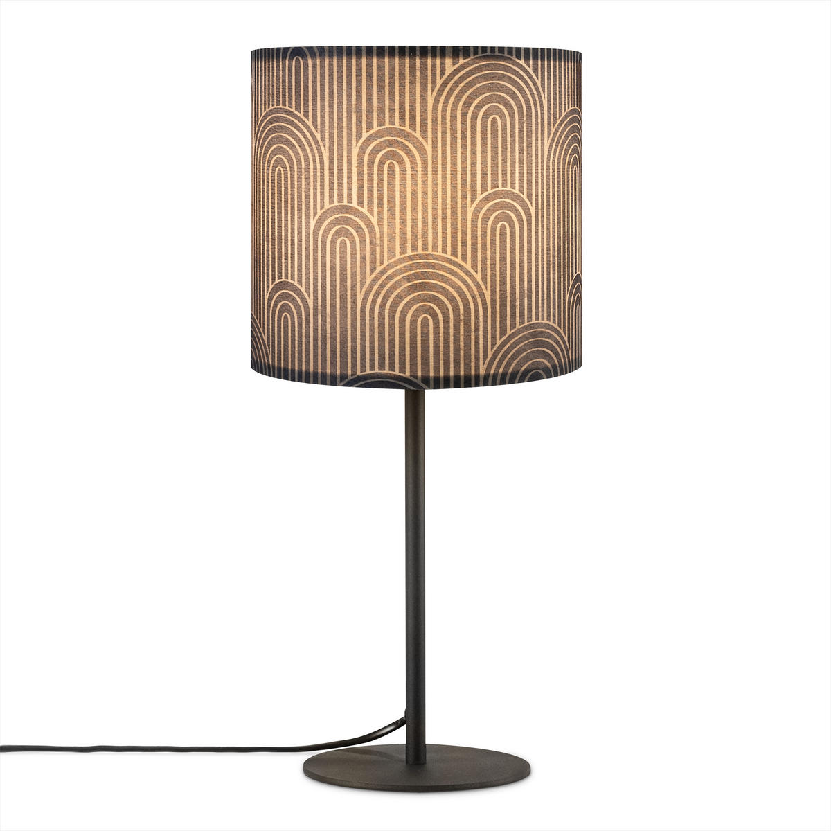 TISCHLAMPE Luca Tl Pil 009 - Schwarz, Metall (18/18/36.5cm) - Paco Home