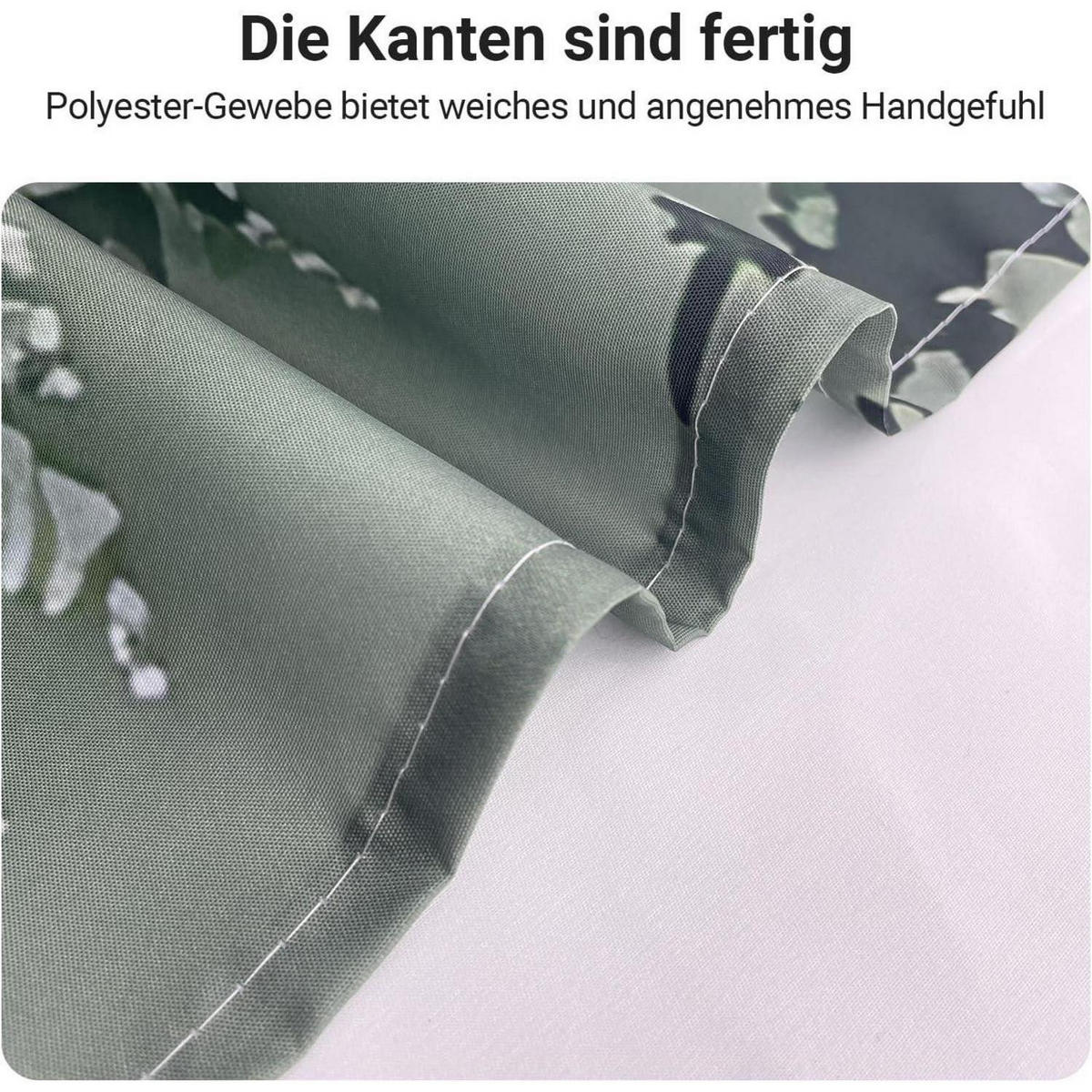 DUSCHVORHANG Wald 240 x 200 cm Textil Wasserabweisend - Grün, Textil (240/200cm)