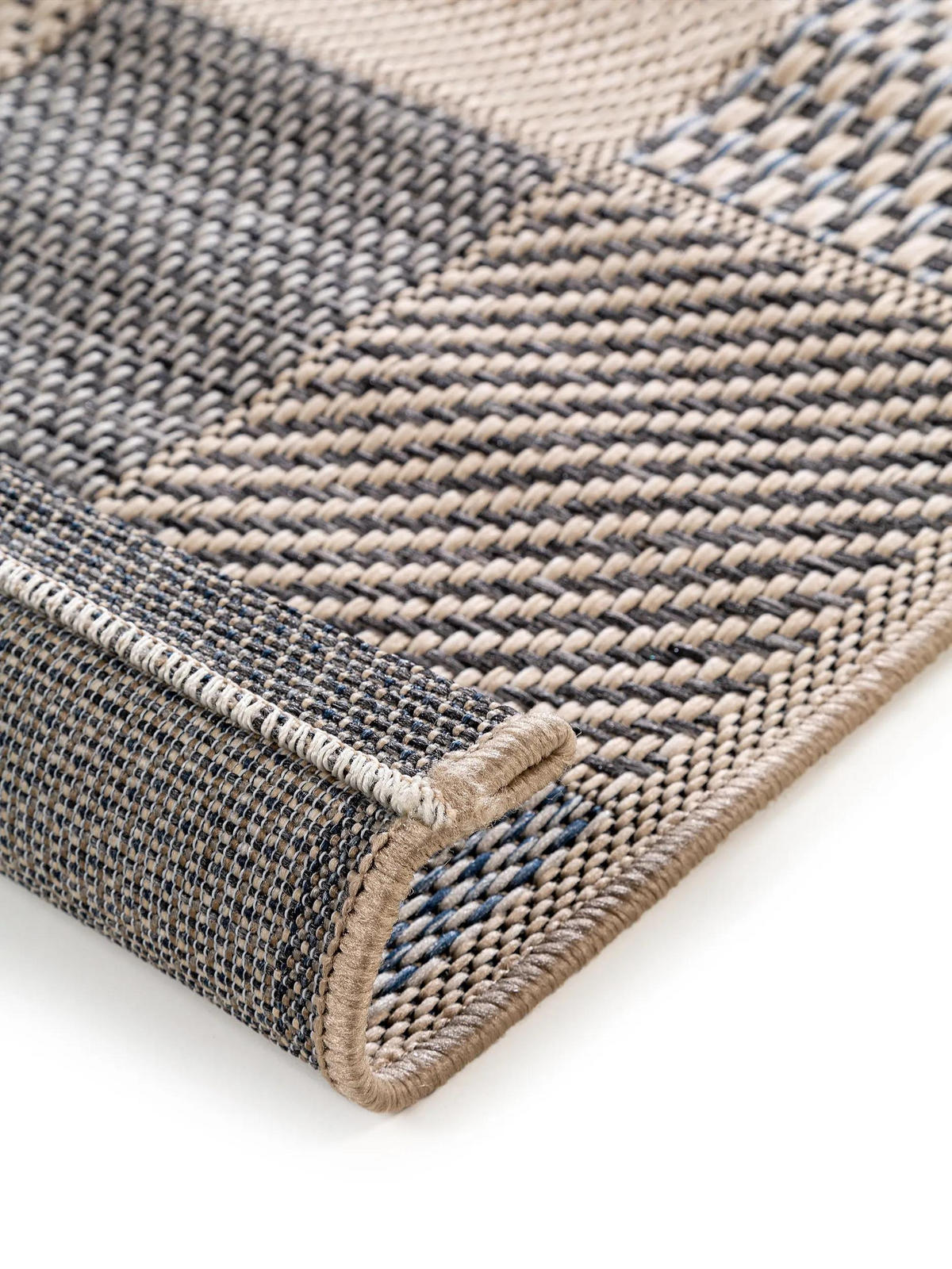 OUTDOORLÄUFER River Blau 67x240 cm - Blau, Textil (67/240cm) - benuta Nest