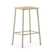 BARHOCKER Abba Beige 30/42/65 cm 2er-Set - Beige, Holz (42/65/30cm) - Drawer