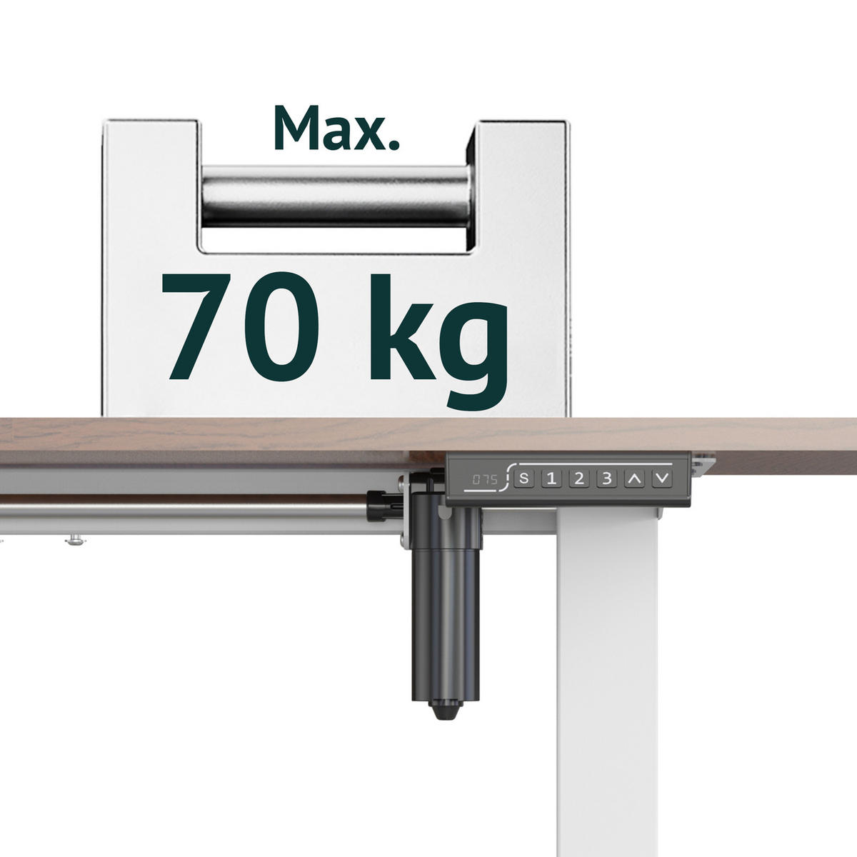 SCHREIBTISCHGESTELL Jiri weiß - Weiß, Metall (58.5/135/118cm) - SVITA