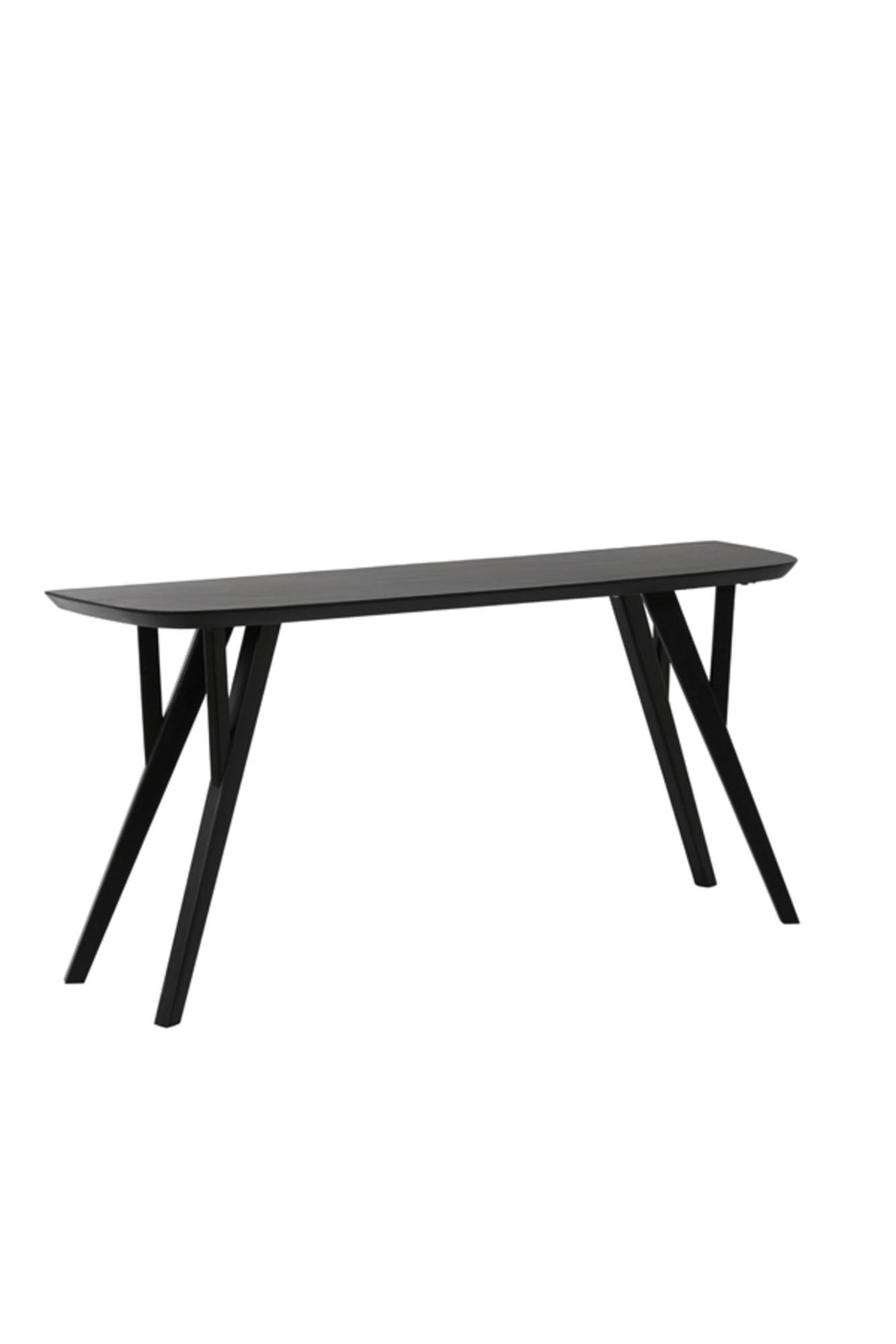 KONSOLENTISCH Quenza Schwarz 160/44/82 cm - Schwarz, Holz (44/82/160cm) - Light & Living