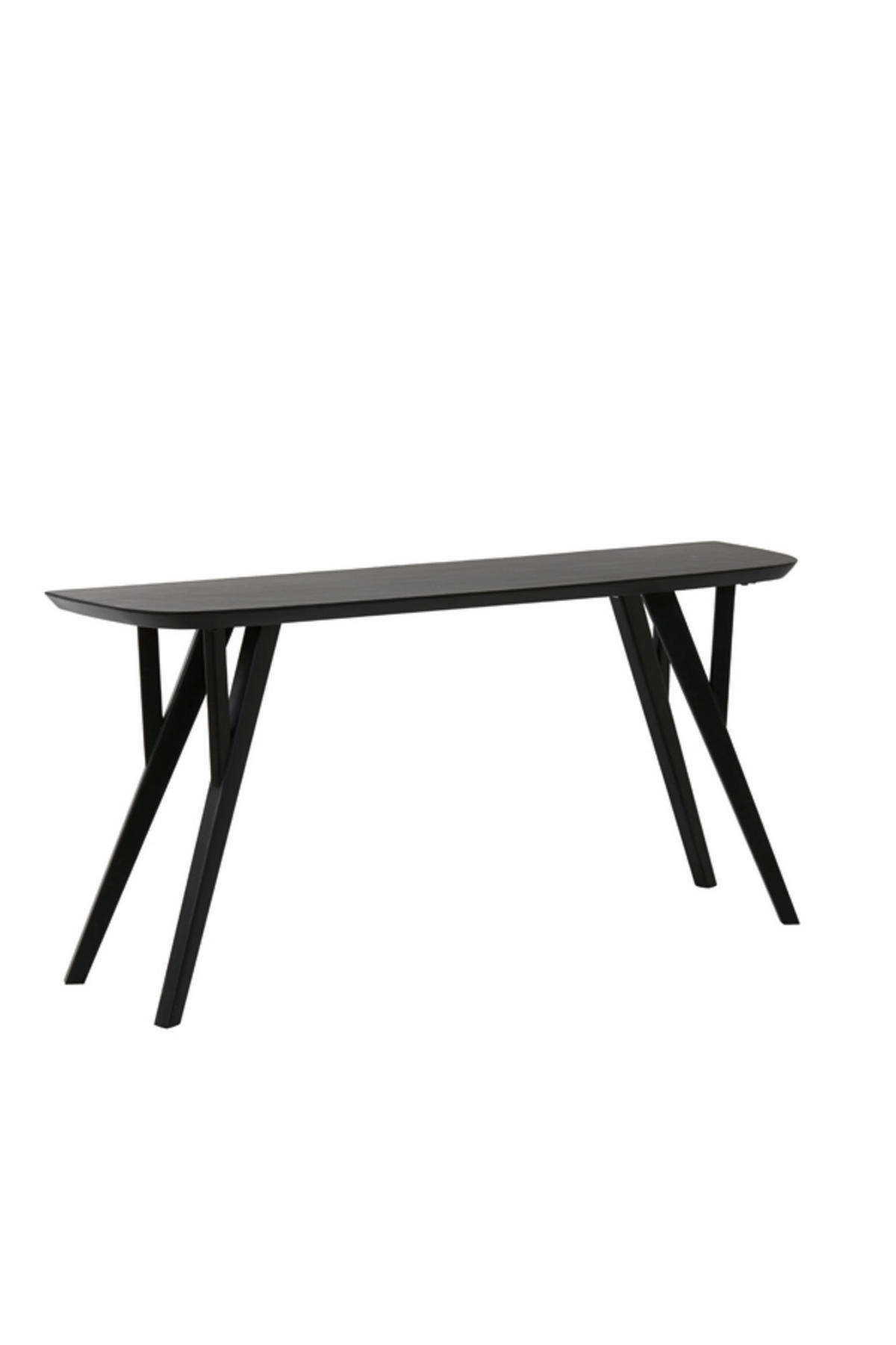 KONSOLENTISCH Quenza Schwarz 160/44/82 cm - Schwarz, Holz (44/82/160cm) - Light & Living
