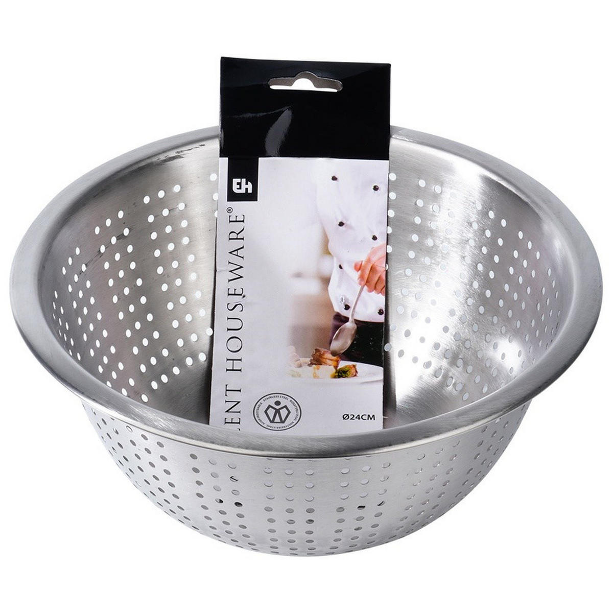 KÜCHENSIEB Silber 24 cm - Silberfarben, Metall (24cm) - Excellent Houseware