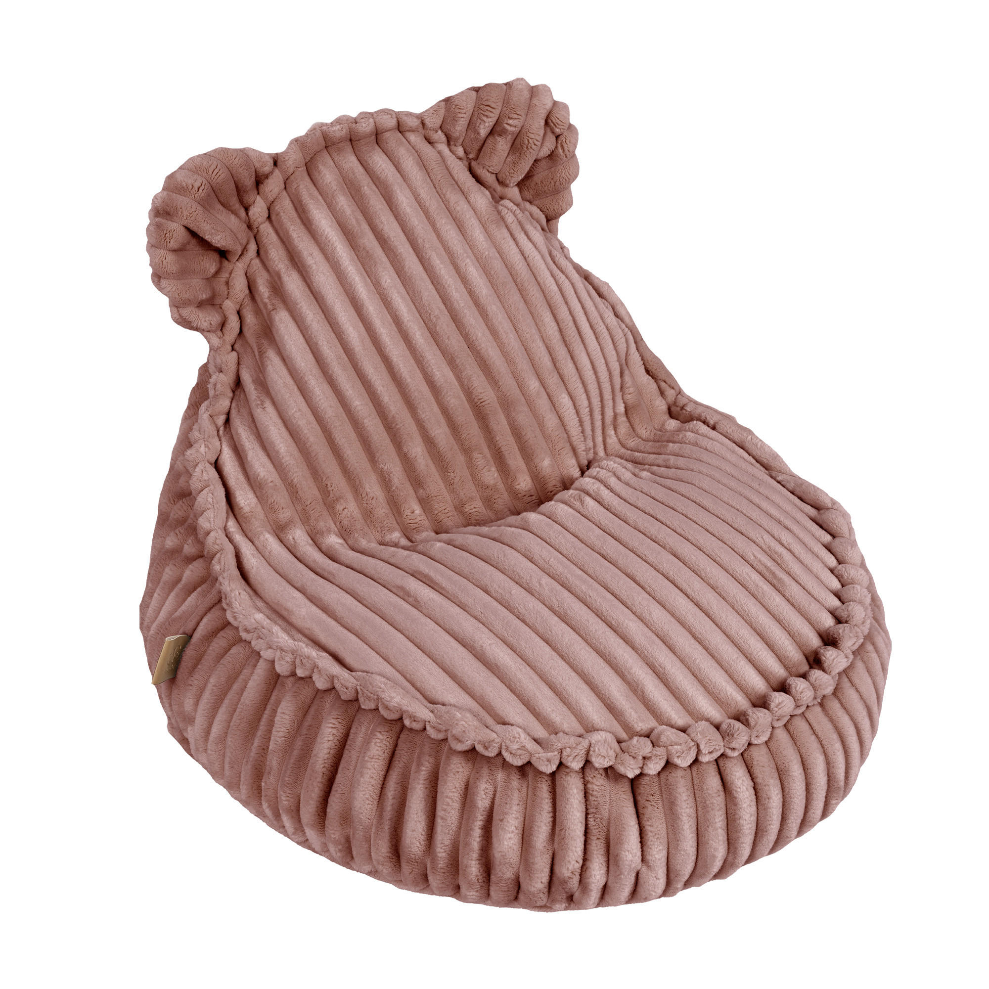 SITZSACK für Kinder, Bär, Churros, Rubinchoco - Dunkelrosa, Textil (58/5/67cm) - MeowBaby