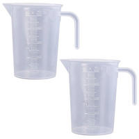MESSBECHER 2-teiliges Set 500 ml transparent - Transparent, Kunststoff (0.5L)