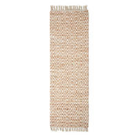 TEPPICHLÄUFER Sierra geometrisch gemustert 66/200 cm - Naturfarben, Textil (66/200cm) - Homescapes