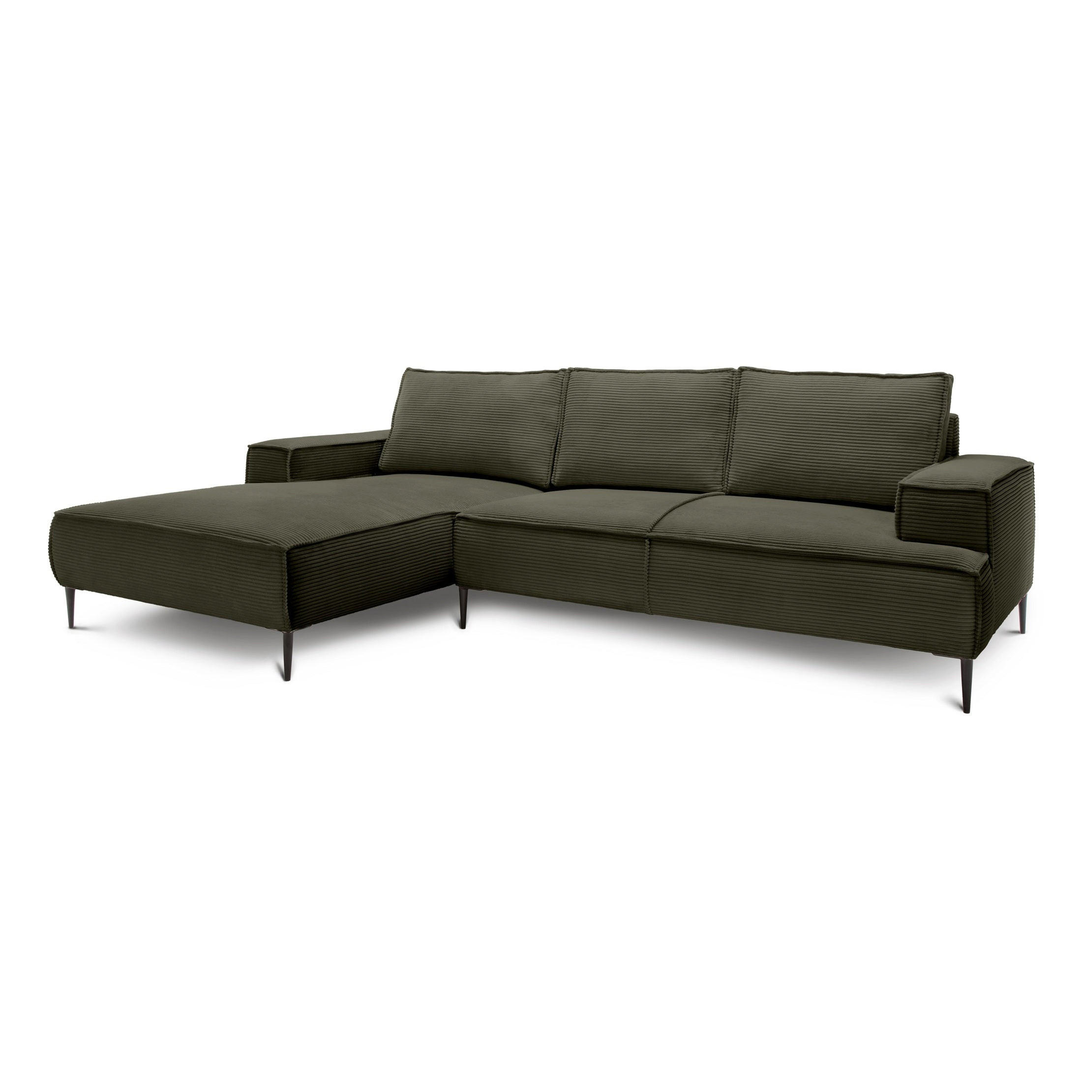 Pillovely Ecksofa Grün 275x44x173 cm