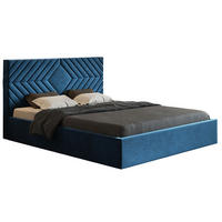 BETT Blau OLDO 2 Gepolstert Mit Bettkasten 160x200 cm - Dunkelblau, Textil (160/200cm) - Sepro Meble