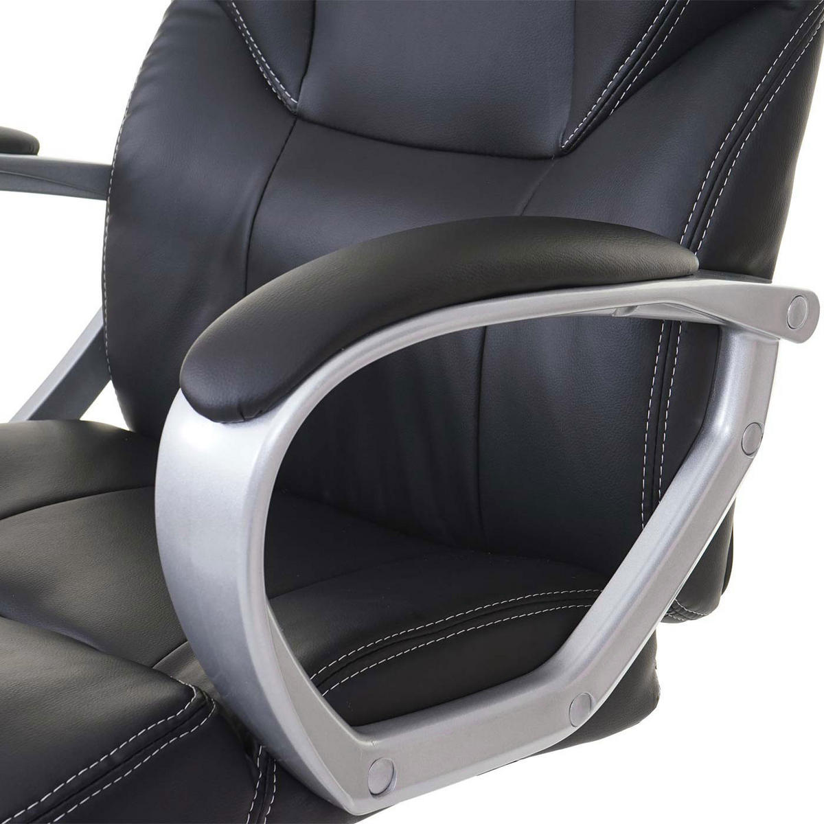 DREHSTUHL mit Massagefunktion HxBxT 123x66x68cm Sitzhöhe 48cm Heizfunktion Massagefunktion Kunstleder Schwarz - Schwarz, Kunststoff (66/123/68cm) - PROREGAL