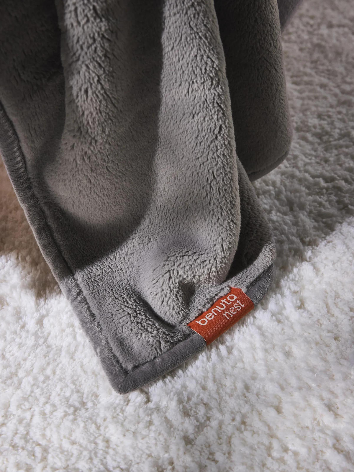 DECKE Cosi Grau 200/220 cm - Grau, Textil (200/220cm) - benuta