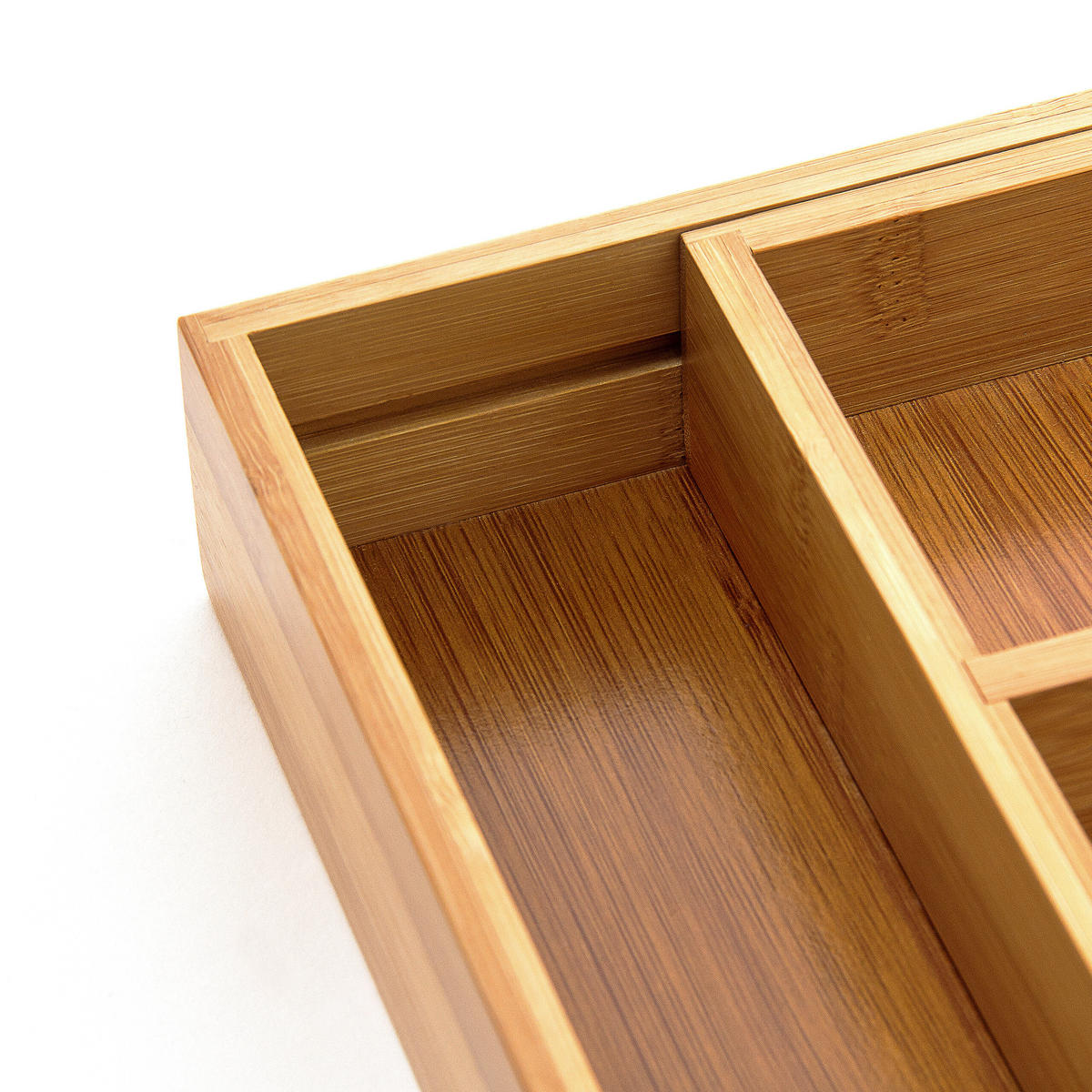 BESTECKKASTEN - Hellbraun, Holz (48.5/5/28cm) - Relaxdays