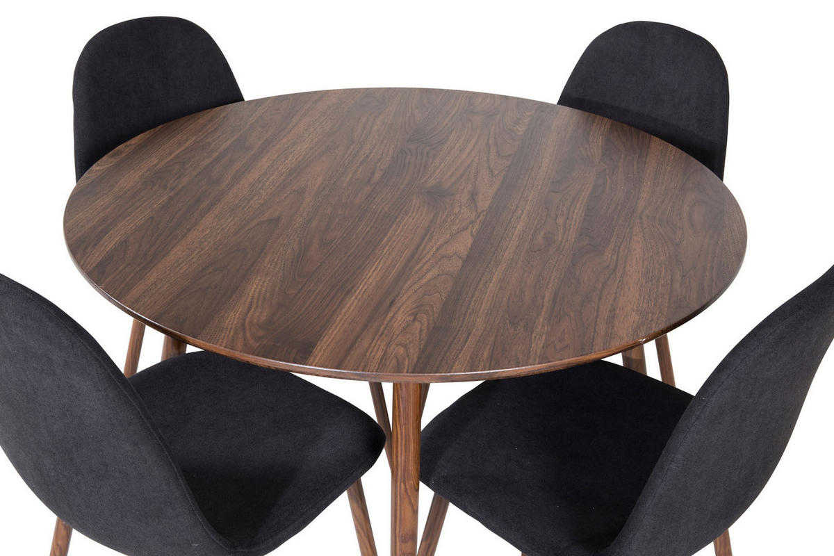 TISCHGRUPPE Schwarz - Schwarz, Holzwerkstoff (100/75/100cm) - ebuy24