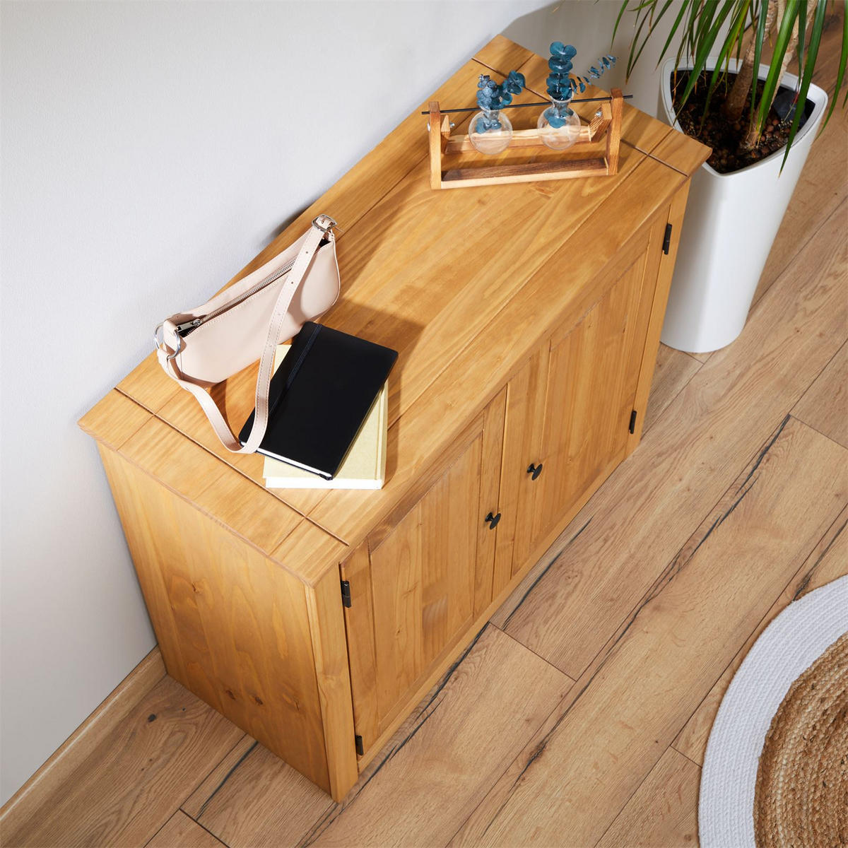 KOMMODE CANCUN - Kieferfarben, Holz (93/80/40cm) - CARO-Möbel