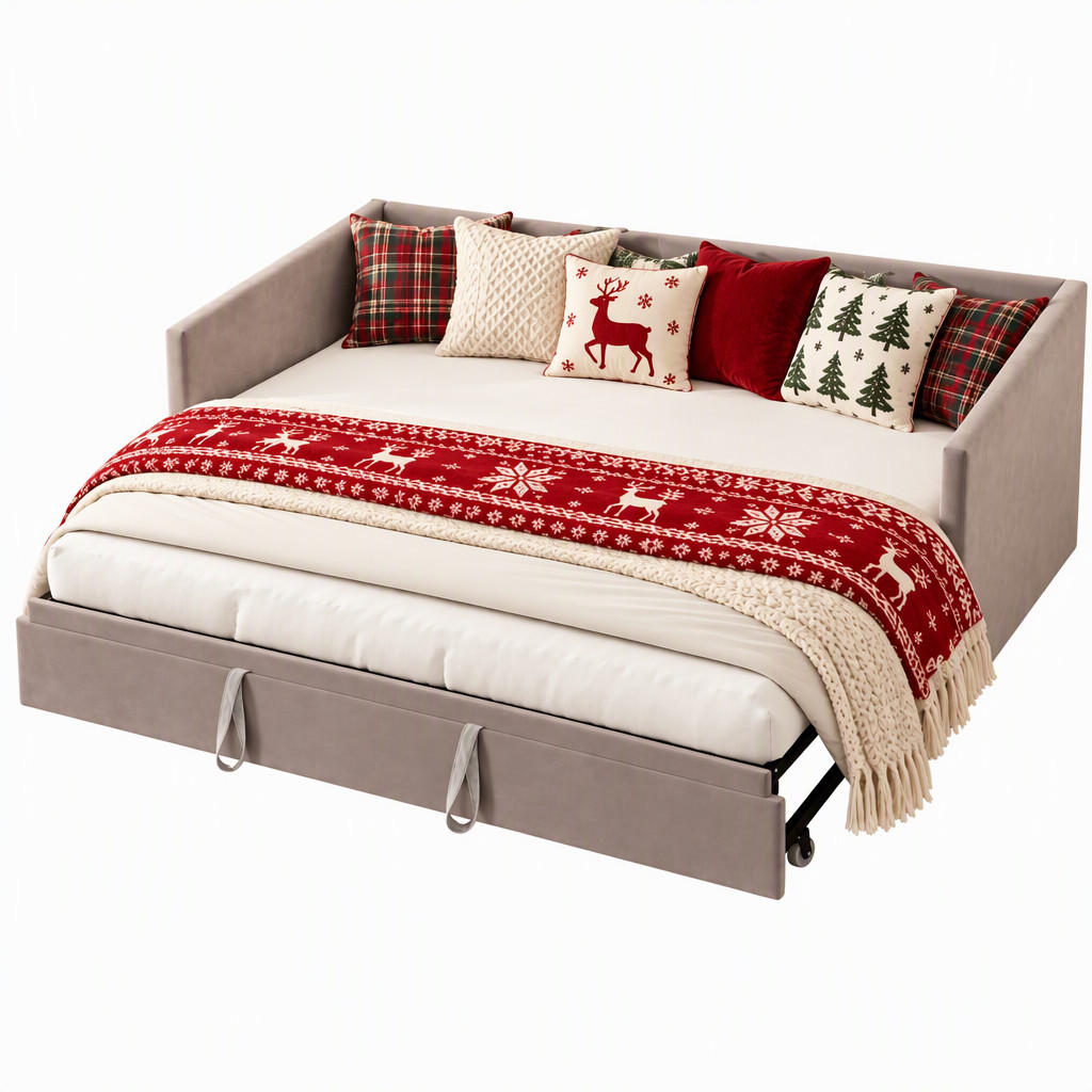 Parafta Home Tagesbett Grau 180x200 cm