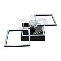 LED stropní ventilátor 31/68/14 cm - černá, kov (68/31/14cm) - Nettlife