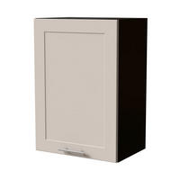 HÄNGESCHRANK Oslo W2/50 Schwarz / Kaschmir Matt 50 / 32,5 / 72cm - Kaschmir/Schwarz, Holz/Holzwerkstoff (50/72/32.5cm) - Feldmann-Wohnen