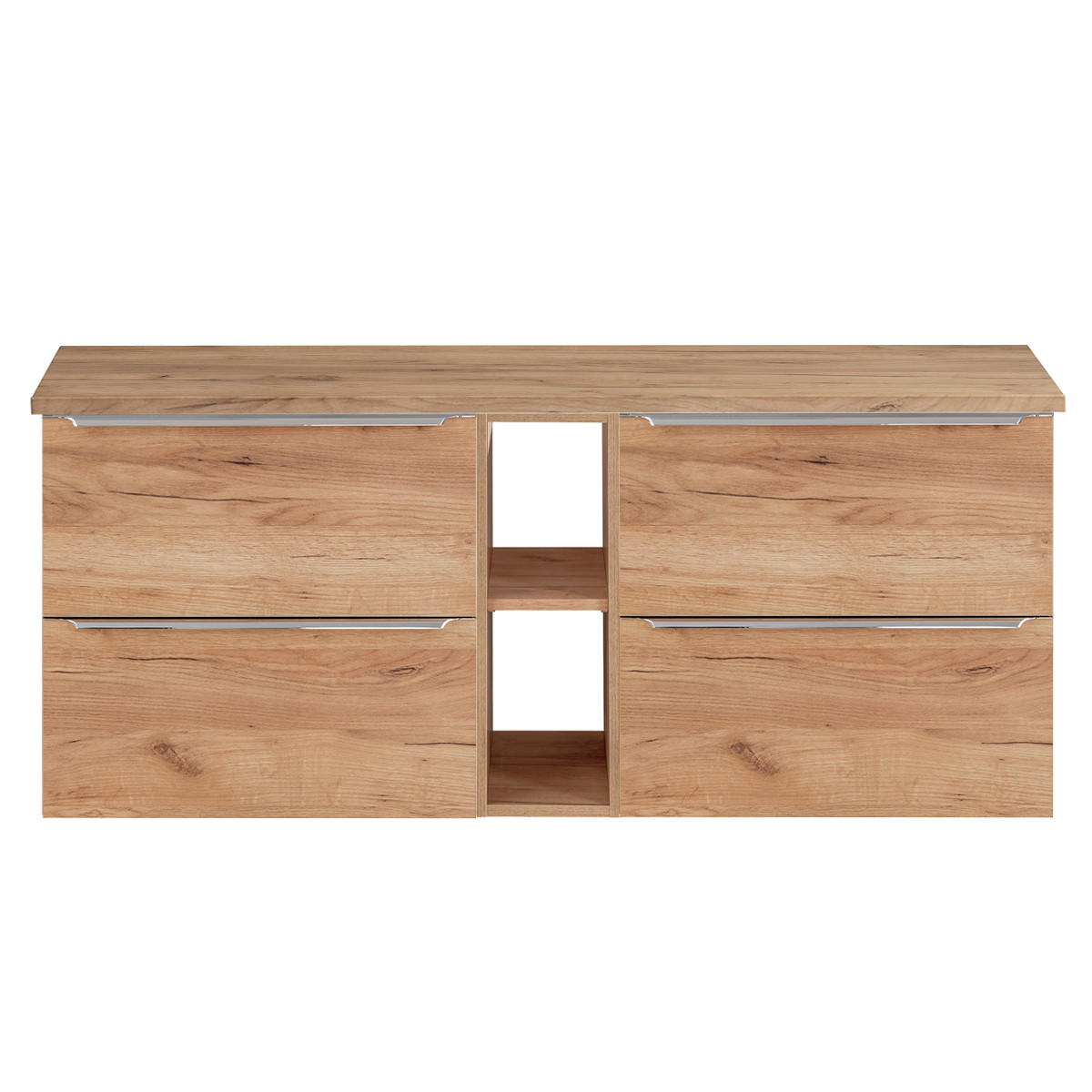 WASCHTISCHUNTERSCHRANK 140.4cm April Holz - Braun, Holzwerkstoff (140.4/59/46cm) - Petits-meubles