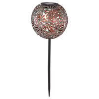 LED AUSSENLEUCHTE Geflechtkugel Schwarz - Schwarz, Metall (18.5/18.5/54cm)