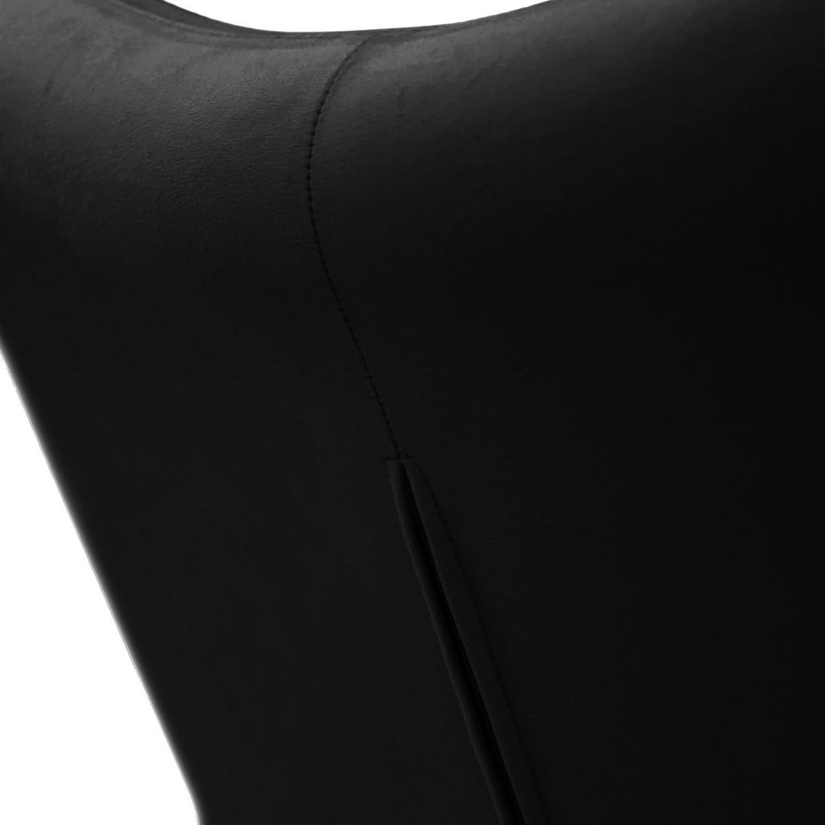 SESSEL SAND mit Buchenbeinen - Buchefarben/Schwarz, Textil (80/105/86cm) - Lookway