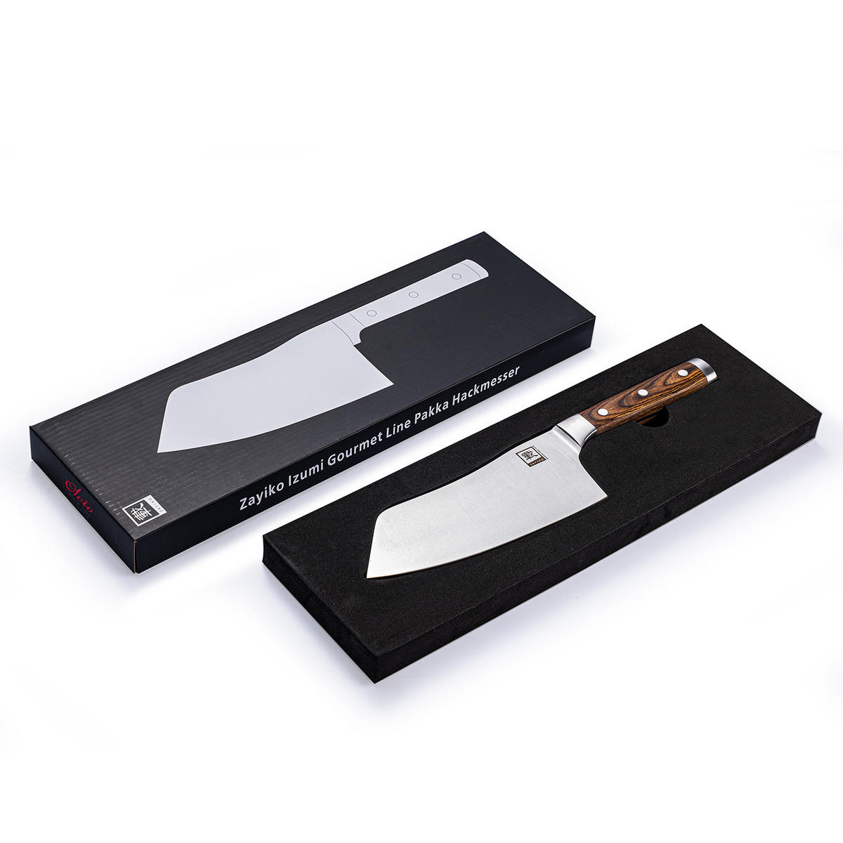 BLOCKMESSER 19 cm - Braun, Metall (32cm) - Zayiko