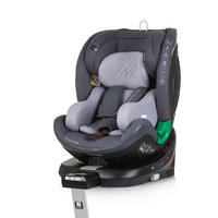 KINDERSITZ Maximus i-Size (40 - 150 cm) grau Isofix Stützbein 360° drehbar - Grau, Kunststoff (43/82/54cm) - Chipolino
