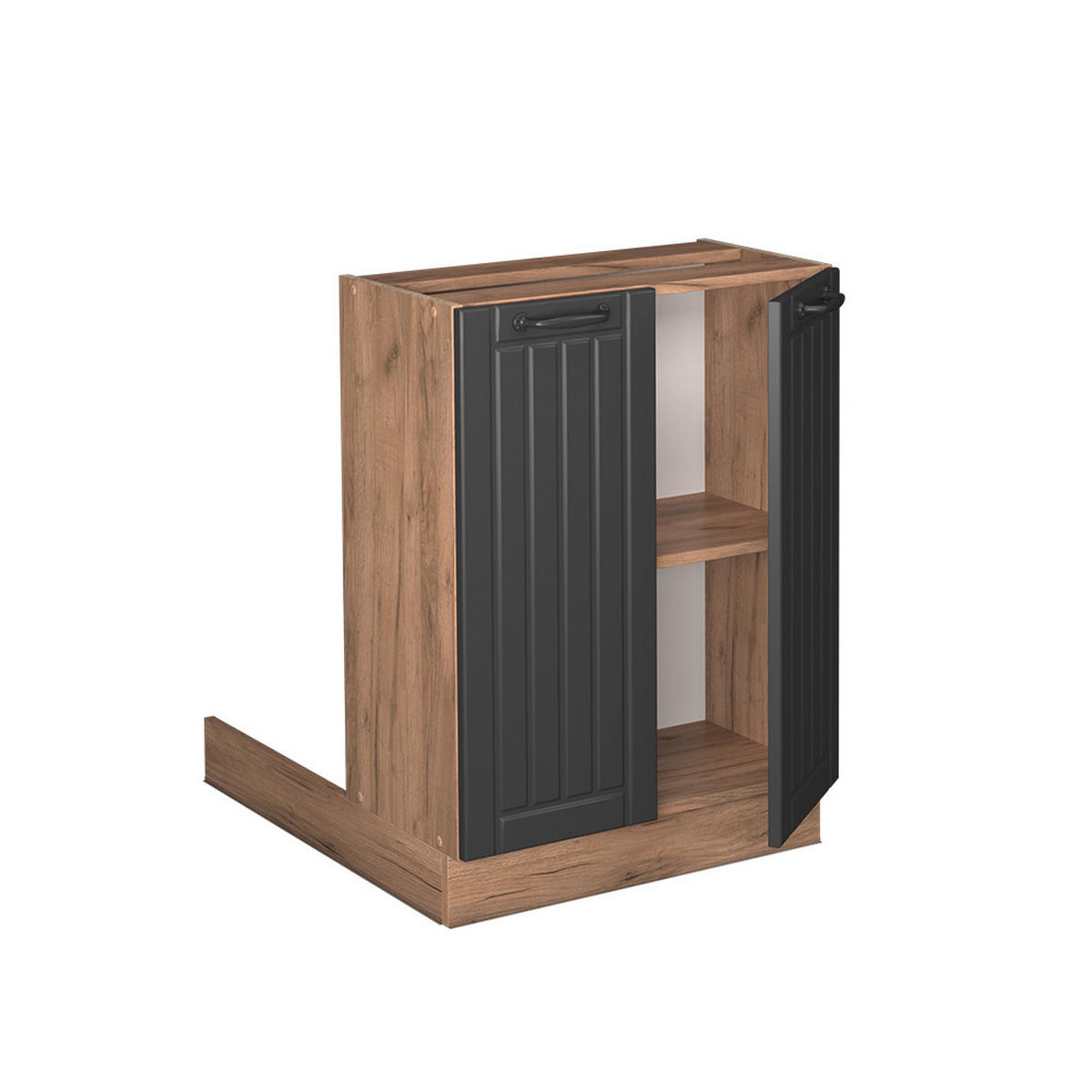 KUCHYŇSKÝ OSTROV Fame-Line Tmavě šedá - medově dubová/tmavě šedá, kompozitní dřevo (60/82/30cm) - Vicco