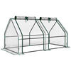 GEWÄCHSHAUS Metall Transparent - Transparent, Metall (90/90/180cm) - Outsunny