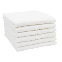 HANDTÜCHER, 6er-Set, 50x70 cm, 100% Baumwolle, Weiß - Weiß, Textil (50/70cm) - Zollner