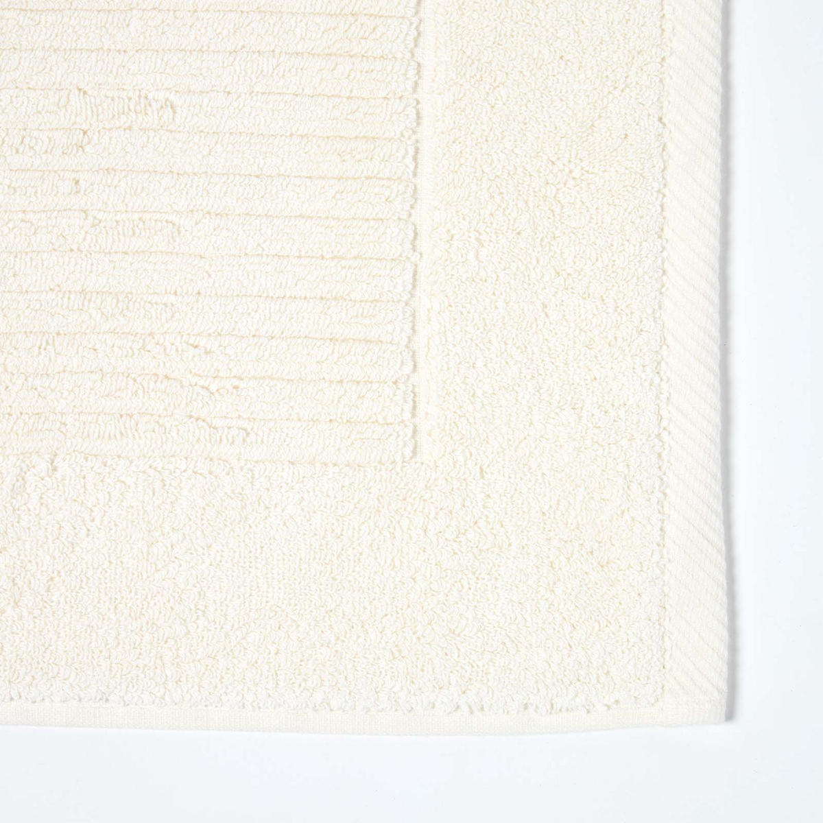 BADEMATTE Imperial 50/80 cm, Baumwolle - Creme, Textil (50/80cm) - Homescapes