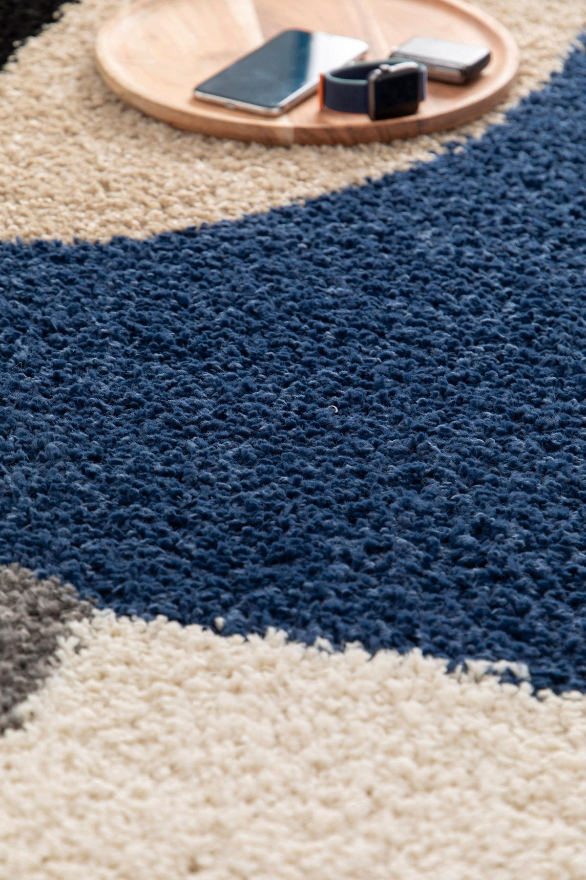 TEPPICH trendig modern blau - Blau, Textil (200/290cm) - AFK Living