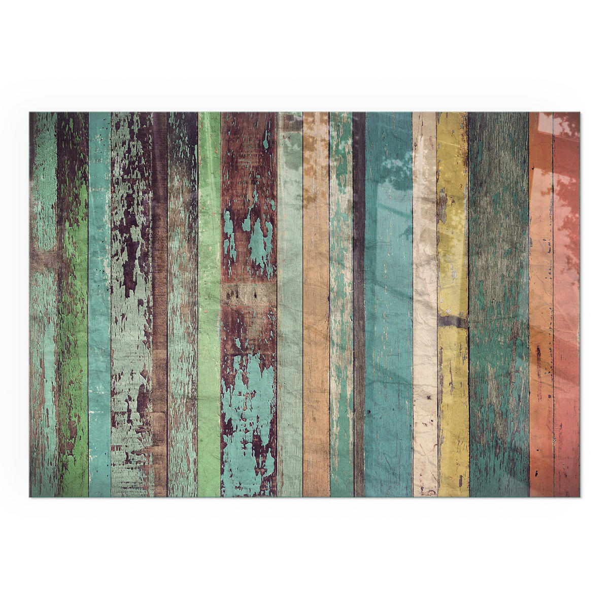 GLASPLATTE für Kamin 100x70 cm - Türkis, Glas (100/70/0.4cm) - TULUP