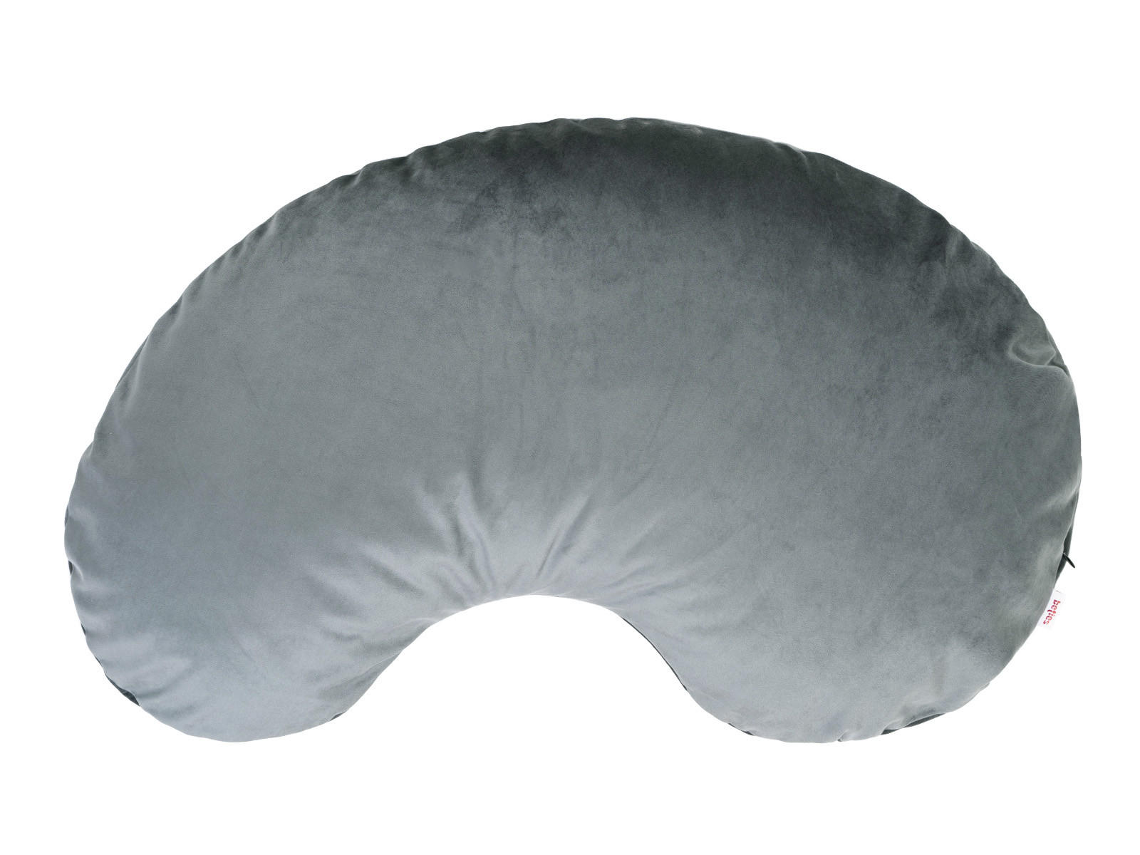 XL-KISSEN-BOHNE Samt&Sonders stein-grau 70/45 cm - Grau, Textil (45/70cm) - beties Heimtextil