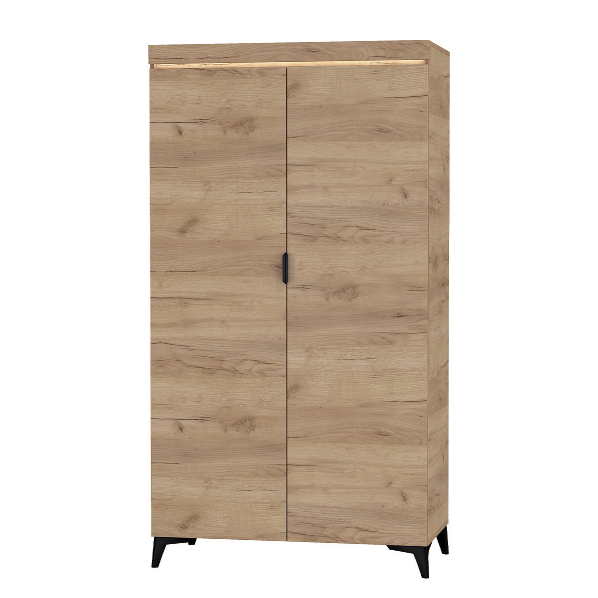 SKŘÍŇ 2DVEŘOVÁ Ruben Dřevo - hnědá, kompozitní dřevo (105/195/55cm) - Petits-meubles