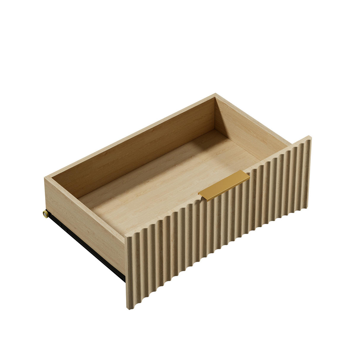 NACHTTISCH 58/38/64 cm mit 3 Schubladen in Eicheoptik - Braun, Holzwerkstoff (38/64/58cm) - BEAOK