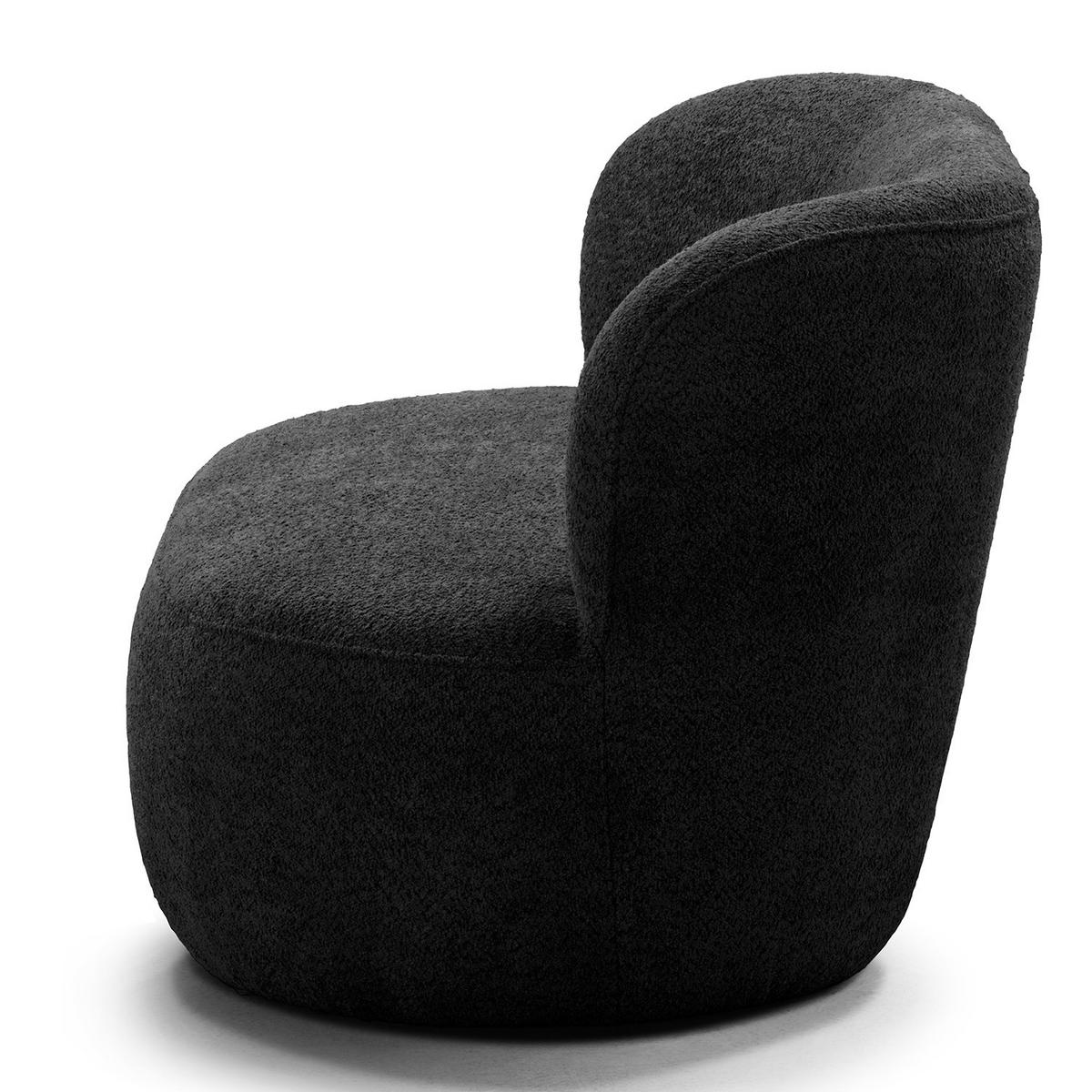 1,5-SITZER SOFA - Schwarz, Kunststoff/Textil (134/75/84cm) - home24