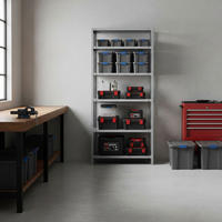 SCHRAUBREGAL PANDA TALL | HxBxT 200x110x40cm | 6 Fachböden | Fachlast 75kg | Weiß - Weiß, Metall (110/200/40cm) - PROREGAL