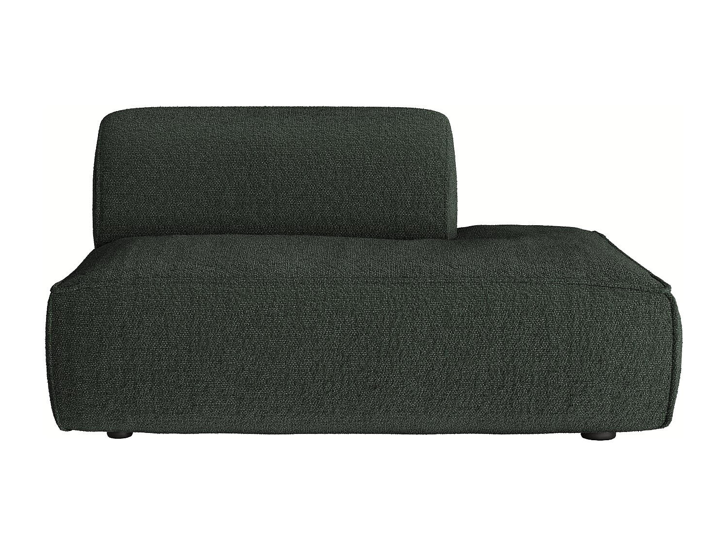 RECAMIERE ohne Schlaffunktion - 1 Person - stoff - grün Camilio - Grün, Textil (130/74/97cm) - Vente-Unique