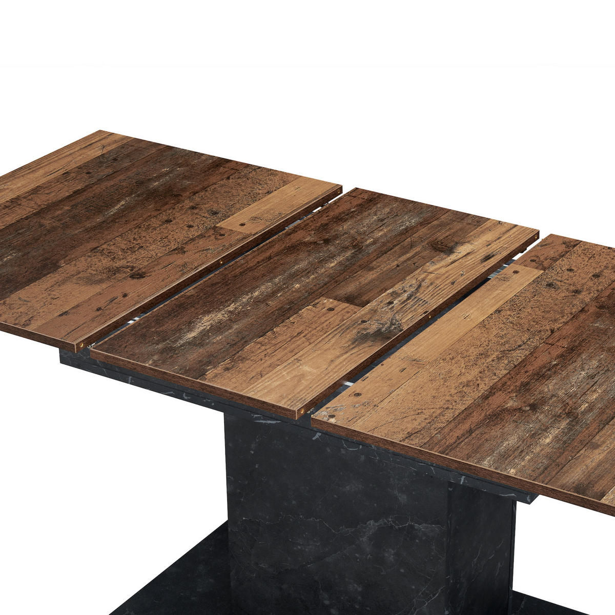 ESSTISCH BOSCO 120-160/80/76 cm - Anthrazit/Sonoma Eiche, Holzwerkstoff (80/120/76cm) - B&D Home