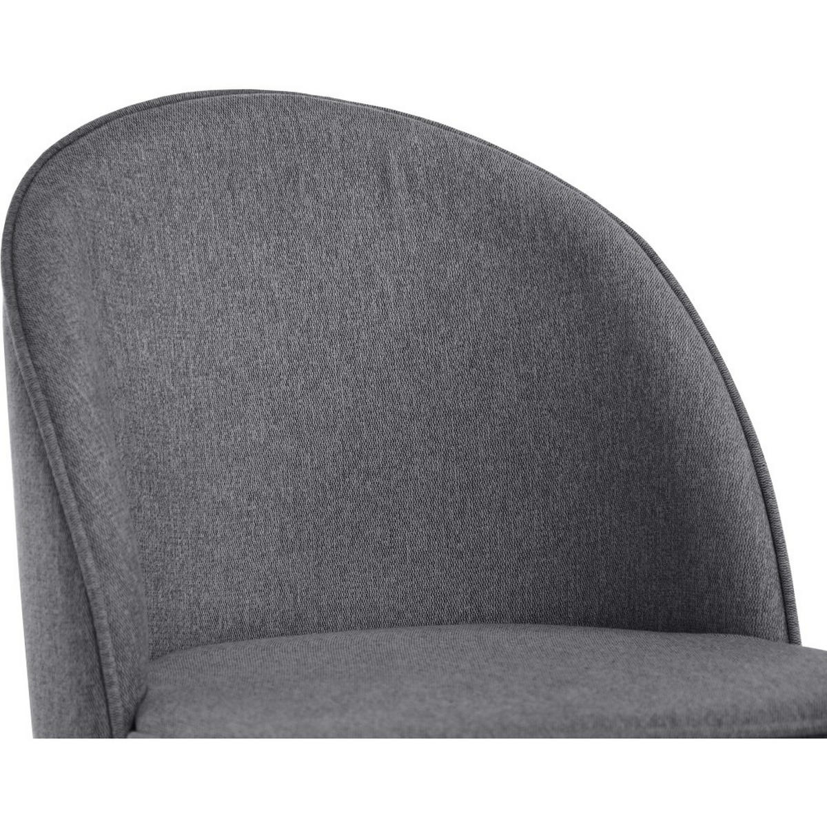 STUHL Luna, Polsterstuhl für das Esszimmer mit Buchenholzbeinen, Grau - Buchefarben/Grau, Holz (51/87/46cm) - Beautysofa