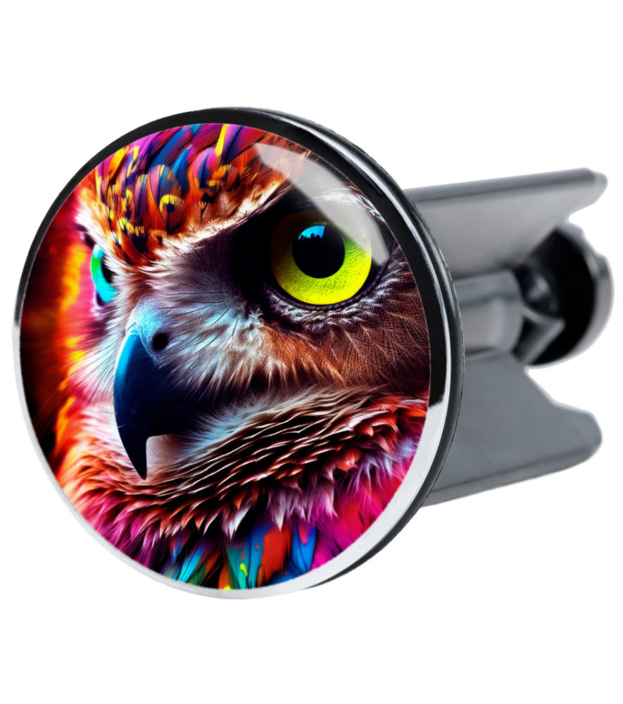 WASCHBECKENSTÖPSEL Aurora - Pink/Multicolor, Kunststoff/Metall (4/7/7cm) - Sanilo