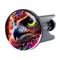 WASCHBECKENSTÖPSEL Aurora - Pink/Multicolor, Kunststoff/Metall (4/7/7cm) - Sanilo