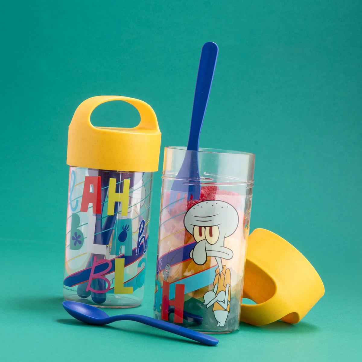 SNACK-/TRINKBEHÄLTER Buddy SpongeBob 500 ml - Gelb, Kunststoff (1/1/1cm) - Koziol