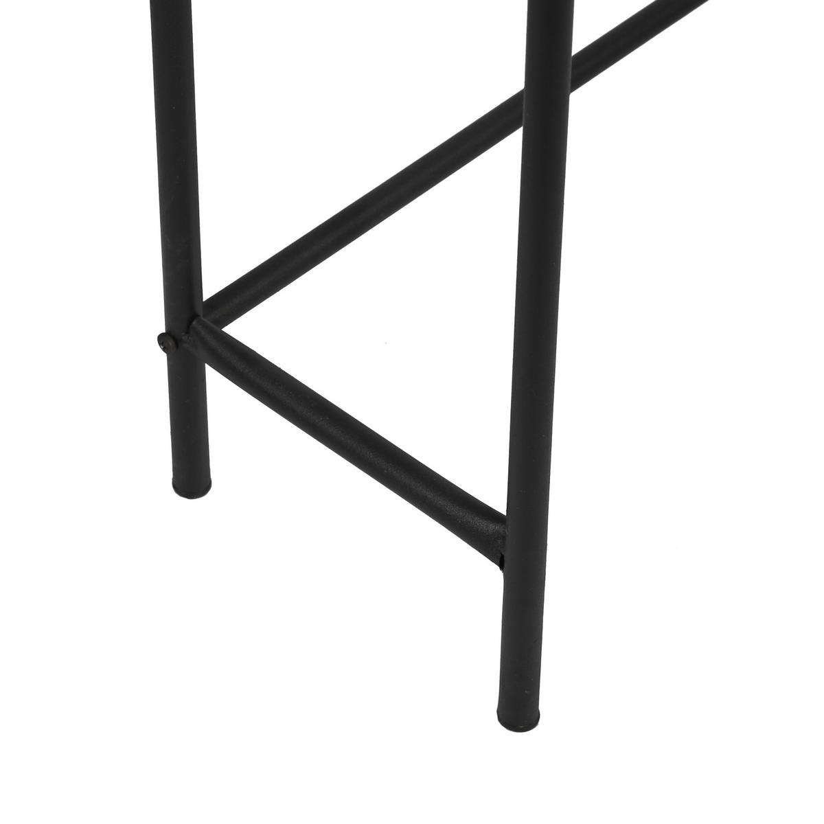 BADEZIMMERREGAL Nordborg - Schwarz, Metall (69/161/24.5cm) - [en.casa]