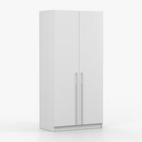 SCHRANK mit Schwenktüren ROSA II 2D 100/210/55, 2-türig, weiß - Kaschmir/Weiß, Holzwerkstoff (100/210/55cm) - imoebel24