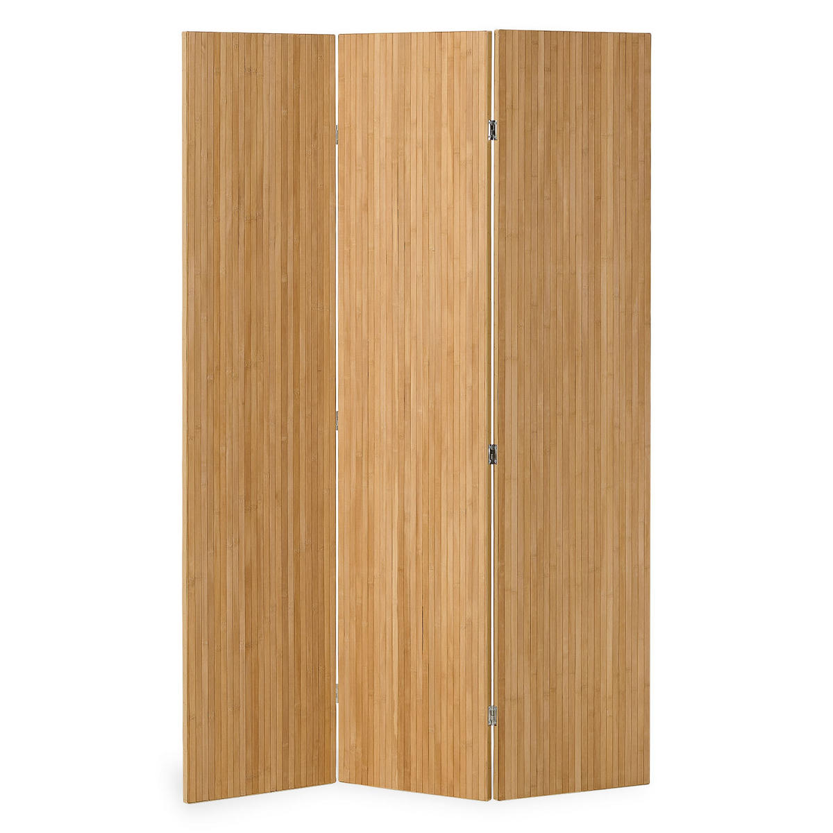 PARAVENT 120/170 cm Natur Holz Bambus - Naturfarben, Holz (120/170/2cm) - Homestyle4u